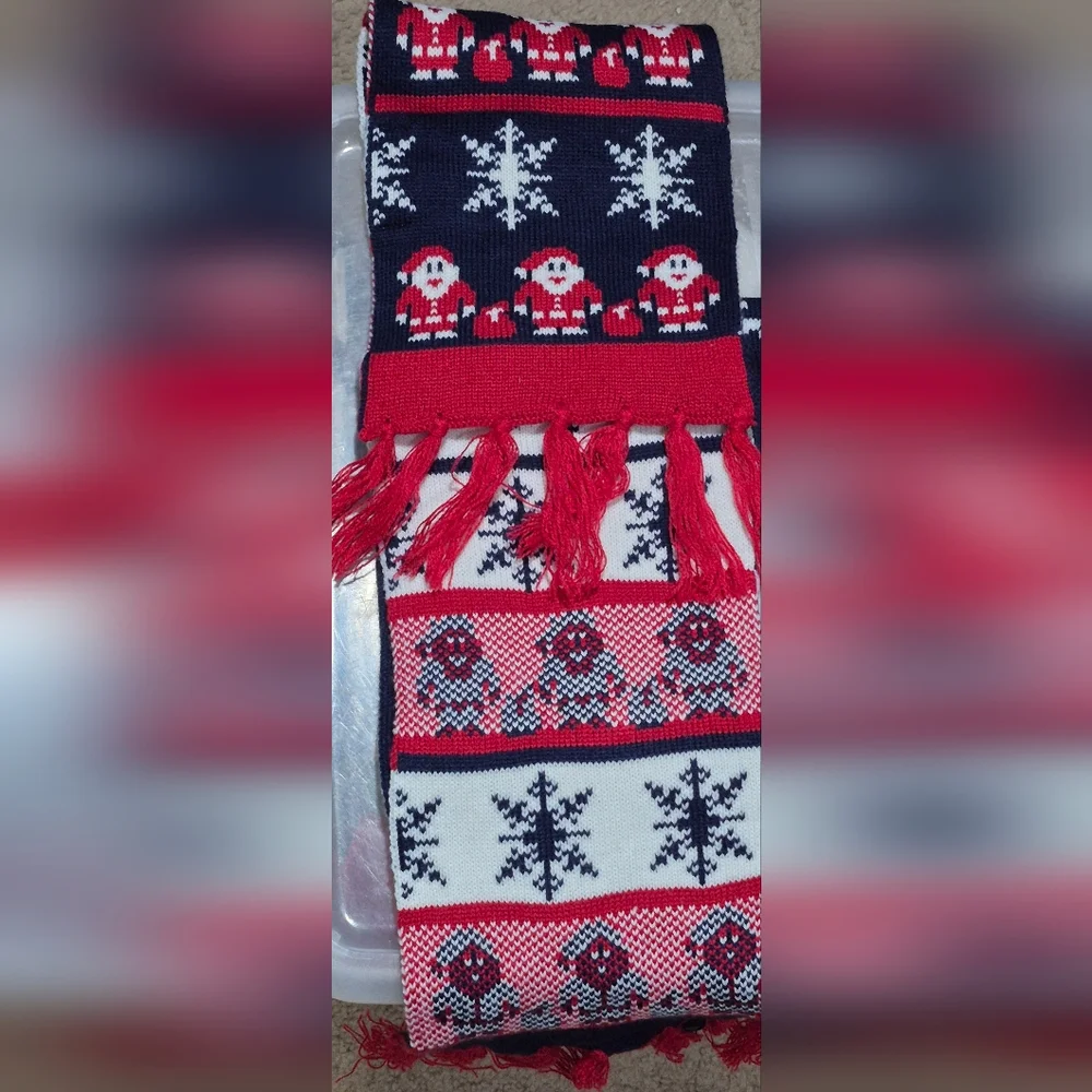 It's Our Time Knit Christmas Beanie Hat with The Scarf Set-One Size - Juniors